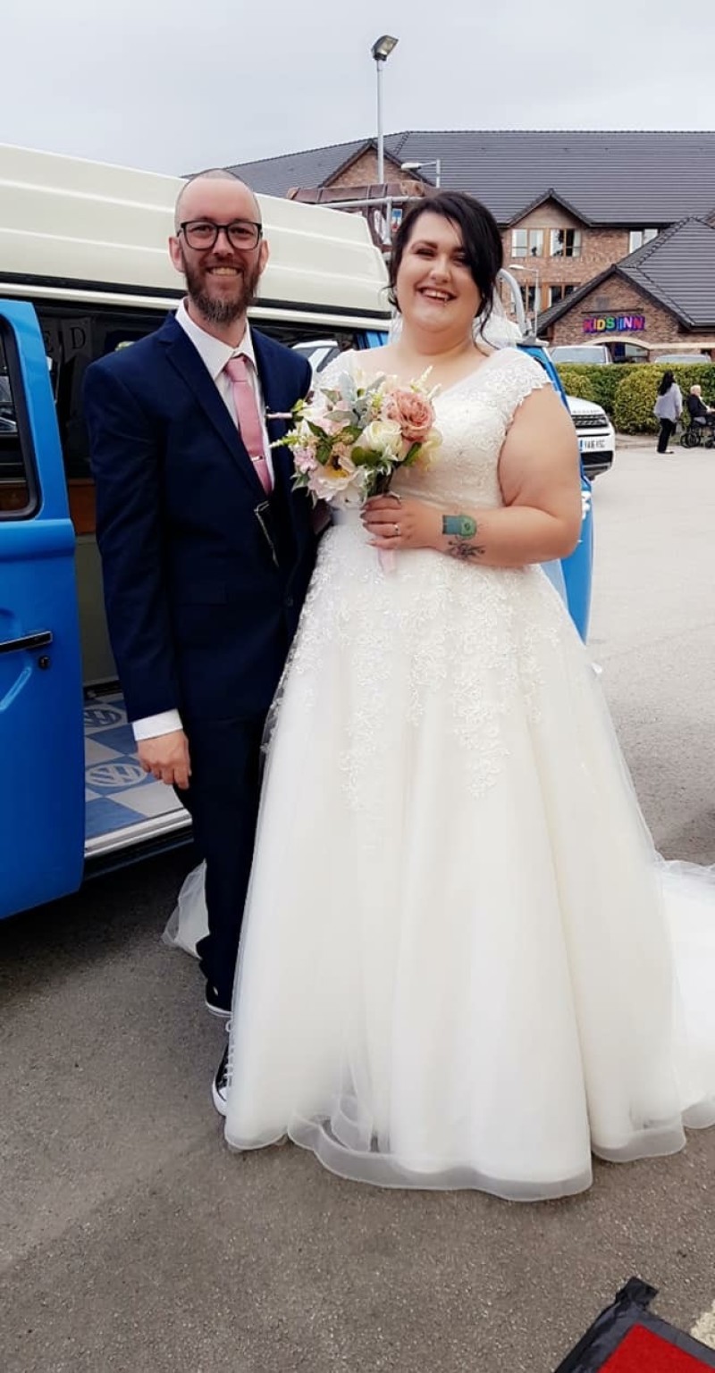 Other image for Couple tie knot with a little help from their friends